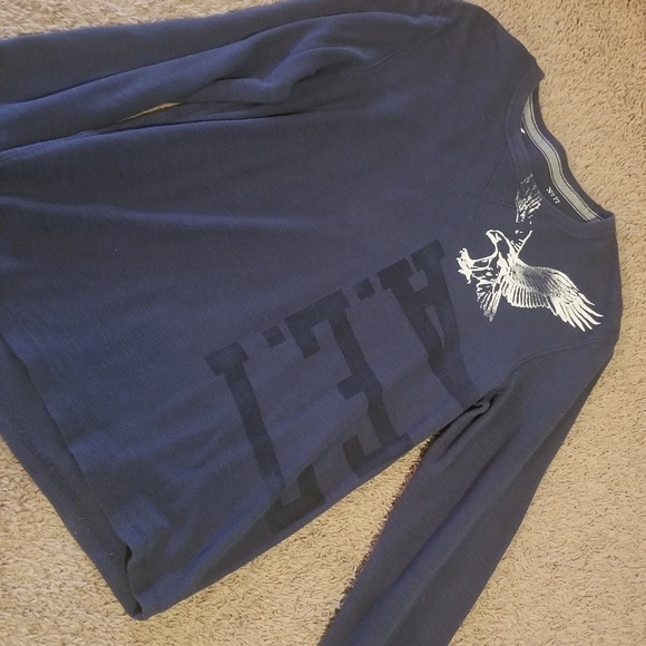 Mens American Eagle Thermal Long Sleeve Tee - Picture 1 of 2